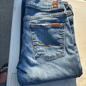 7 For All Mankind Women's Boot Cut Jeans - Blue size 25